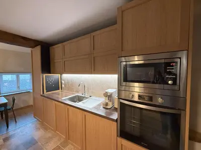 Cuisine ou kitchenette dans l'établissement Le cocon verdunois