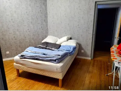 Un ou plusieurs lits dans un hébergement de l'établissement Maison 6 couchages