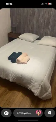 Un ou plusieurs lits dans un hébergement de l'établissement Maison 6 couchages