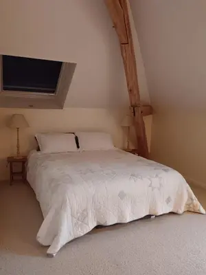 Un ou plusieurs lits dans un hébergement de l'établissement Le Clos Vert de la Chouette d'Or