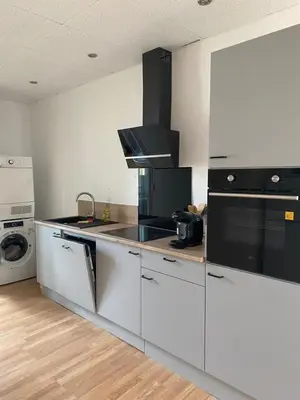 Cuisine ou kitchenette dans l'établissement Marcell