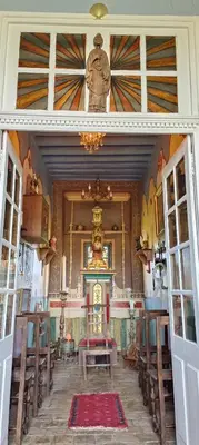 Restaurant ou autre lieu de restauration dans l'établissement Vieux château Saint-Claude