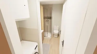 Salle de bains dans l'établissement Le Rubis Dijon Centre Historique Logement Neuf