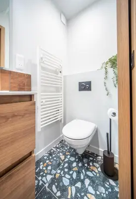 Salle de bains dans l'établissement La voyageuse