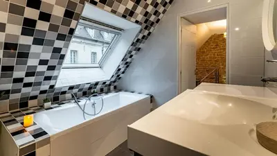 Salle de bains dans l'établissement La Maison Mercier