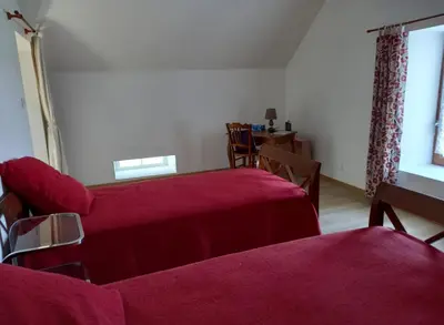 Un ou plusieurs lits dans un hébergement de l'établissement L'Ouche Grillée-Charming renovated countryside cottage-Wifi gratuit