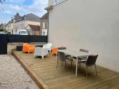Coin salon dans l'établissement Appartement calme et chaleureux