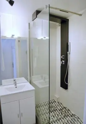 Salle de bains dans l'établissement L'authentique Central - Gare