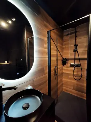 Salle de bains dans l'établissement La Virgule, votre cocon dolois