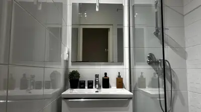 Salle de bains dans l'établissement Le Cocon Central - Gare