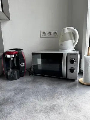 Plateau bouilloire dans l'établissement Petite maison cosy avec jardin