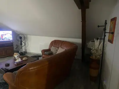 Télévision ou salle de divertissement dans l'établissement Le Barbès