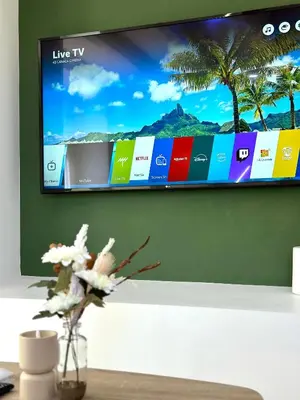 Télévision ou salle de divertissement dans l'établissement Cruz House