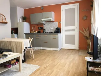 Cuisine ou kitchenette dans l'établissement Le Cozy near center train station & SciencesPo