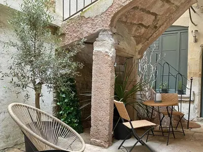 Balcon ou terrasse dans l'établissement Les Fresques de Camille