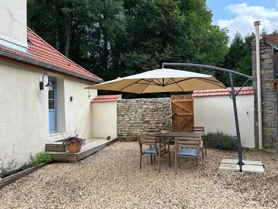 Terrasse ou espace extérieur de l'établissement Le Petit Moulin