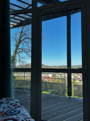 Balcon ou terrasse dans l'établissement Montciel Jura