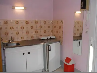 Cuisine ou kitchenette dans l'établissement Studio plein centre ville Dijon