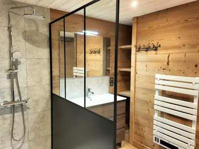 Salle de bains dans l'établissement Gîte de Frouges