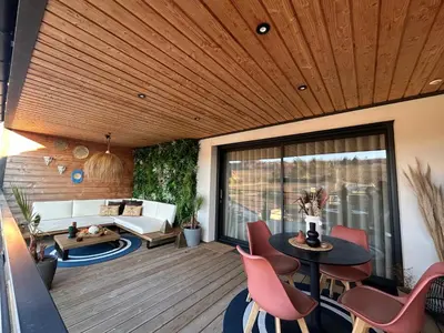 Coin salon dans l'établissement Chez Marlène