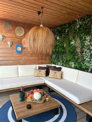 Coin salon dans l'établissement Chez Marlène