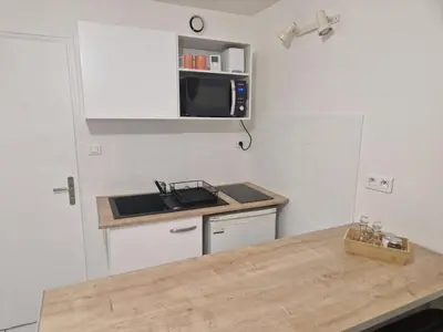 Cuisine ou kitchenette dans l'établissement xxx