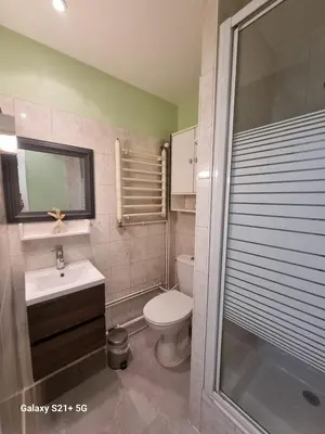 Salle de bains dans l'établissement Le Belfort centre ville