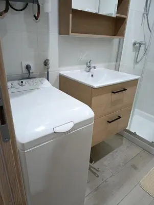 Salle de bains dans l'établissement Studio duplex au coeur de Dijon