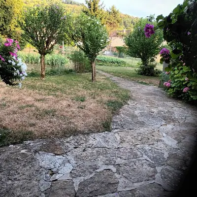 Jardin de l'établissement Maison de village au calme 4 chambres