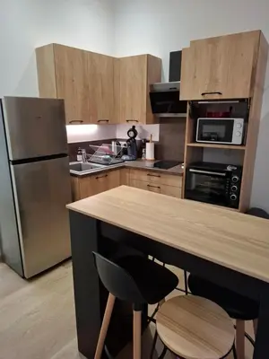Cuisine ou kitchenette dans l'établissement Chez Babeth