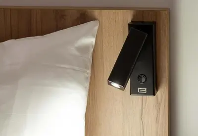 Un ou plusieurs lits dans un hébergement de l'établissement B&B HOTEL Mâcon Sud 3 étoiles