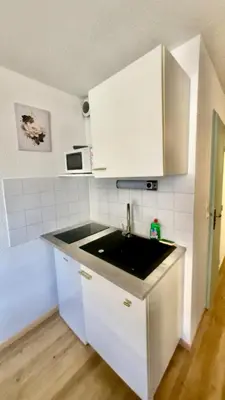 Cuisine ou kitchenette dans l'établissement Studio N216 Quiet and functional