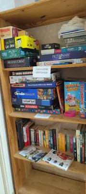 Bibliothèque dans le B&B/chambre d'hôtes