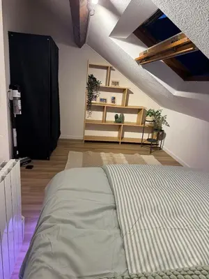 Un ou plusieurs lits dans un hébergement de l'établissement Appartement Dijon-centre quartier Montchapet