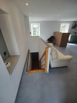 Coin salon dans l'établissement Maison au cœur des vignes 11 per