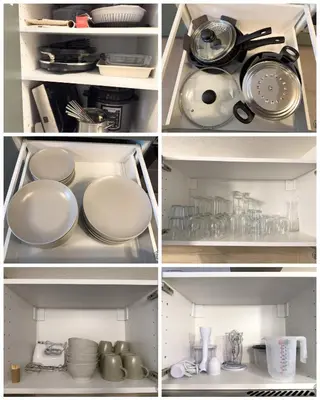 Cuisine ou kitchenette dans l'établissement Le Maé classé 4 étoiles, terrasse et parking