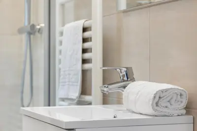 Salle de bains dans l'établissement Confort & Calme - Appartement Centre Historique - Tout équipé