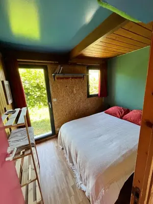 Un ou plusieurs lits dans un hébergement de l'établissement l'oreille du pelerin - gite Arzack