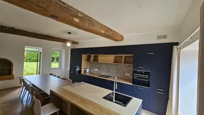 Cuisine ou kitchenette dans l'établissement gîte parenthèse en morvan