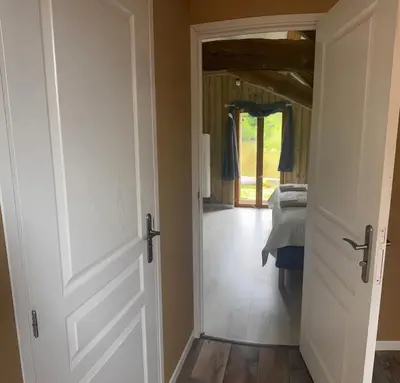 Salle de bains dans l'établissement Maison Moulin Martin
