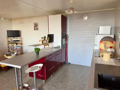 Cuisine ou kitchenette dans l'établissement Chalet Panoramique