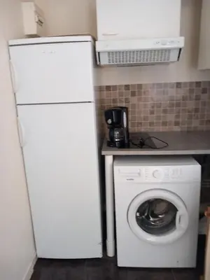 Cuisine ou kitchenette dans l'établissement Le jade Appartement T1 centre historique