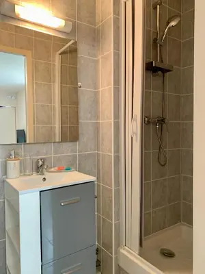 Salle de bains dans l'établissement Petite Maison Cosy