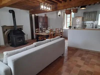 Cuisine ou kitchenette dans l'établissement Maison DU VERGER