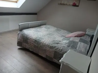 Un ou plusieurs lits dans un hébergement de l'établissement La cabane de Lancelot Loubliette