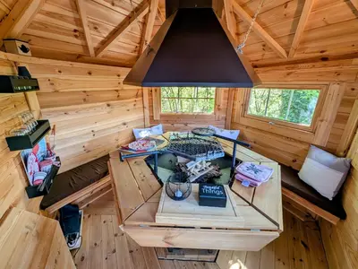 Plan de l'établissement Kota rouge climatisé, séjour nature pour deux près de la Saône - FR-1-583-394