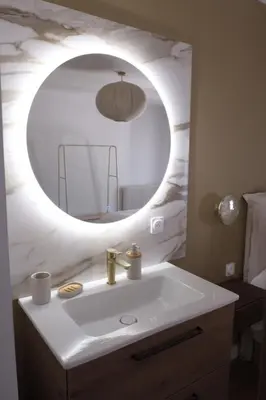Salle de bains dans l'établissement La Petite Maison