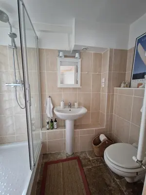 Salle de bains dans l'établissement Le Mont Saint-Laurent