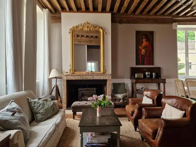 Coin salon dans l'établissement Le Mont Saint-Laurent
