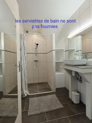 Salle de bains dans l'établissement JUR'Atypique